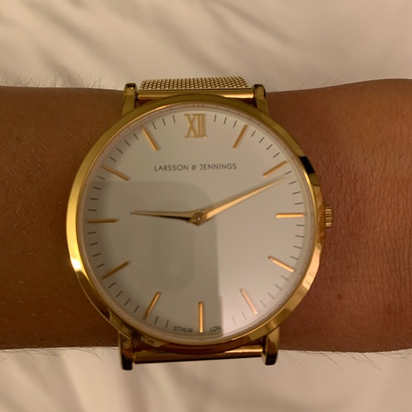 Larson & Jennings Lugano gold watch